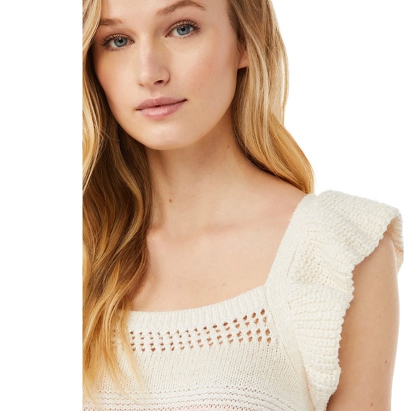 Scoop Pink Ombré Flutter Sleeve Tank Top xxl - Picture 2 of 5